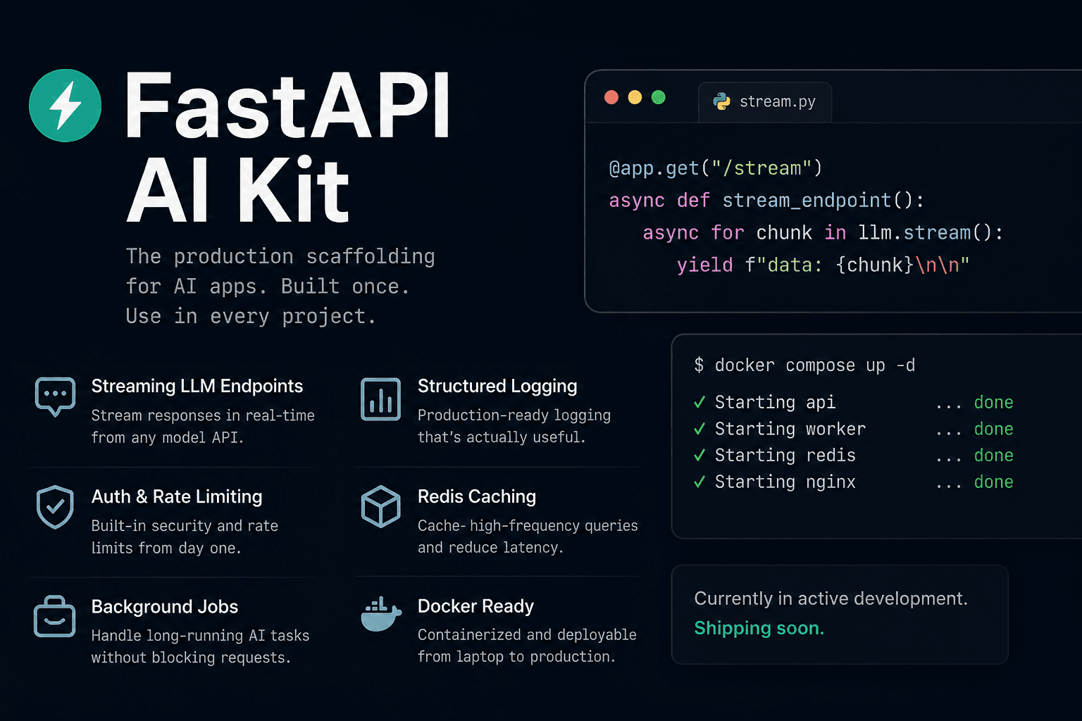 FastAPI AI Kit product cover