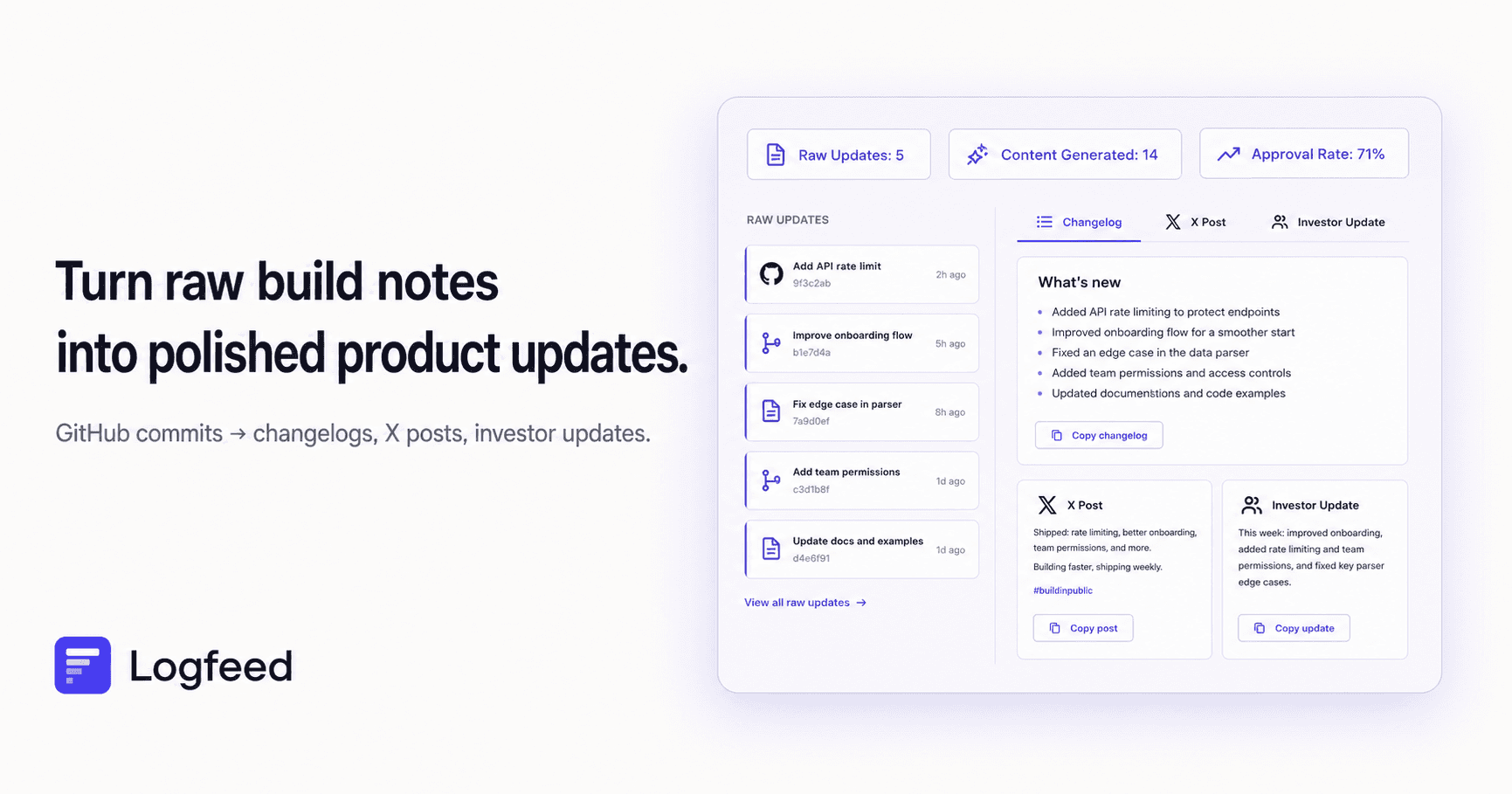 Logfeed product cover